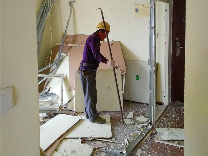 昆山石膏板隔墙拆除